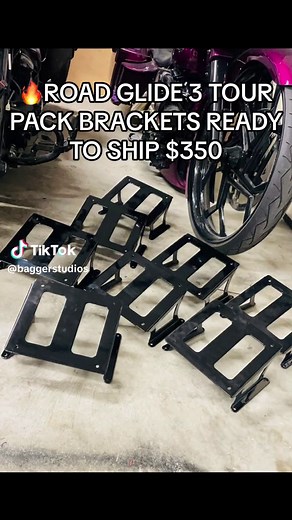 THE WAIT IS OVER!!! Road glide 3 RG3 tour pack bracket. Ready to ship. Hit us up! Limited availability #baggerstudios #harleydavidson #baggernation #greenvillenc #daytonabikeweek #roadglide3 #customtrike #rg3 #roadglide3tourpack #roadglidetrike #tourpackbracket #roadglidenation #fyp