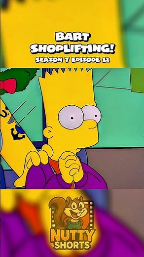 The Time Bart Got Caught Shoplifting! 😳 #simpsons #shorts