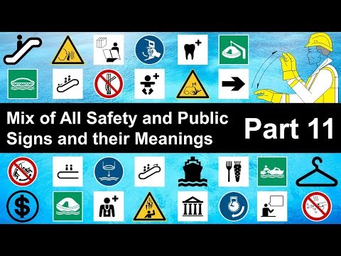 Mix of All Safety and Public Signs with their Meanings - Part 11