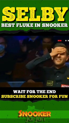 Selby's best fluke in snooker 🔥| #shorts #youtubeshorts #trending #snooker #ding #juddtrump #ronnie