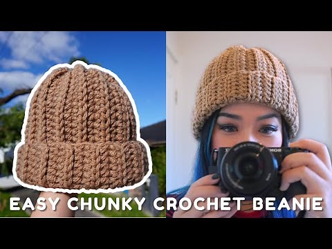 Easy Crochet Chunky Beanie Tutorial