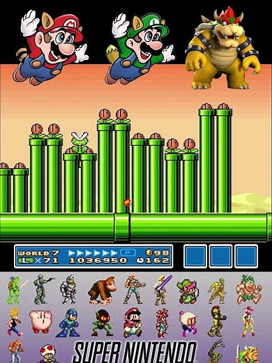 Super Mario Bros 3 World 7 Piranha #supermariobros #supermario #smb3 #mario #luigi #supernintendo
