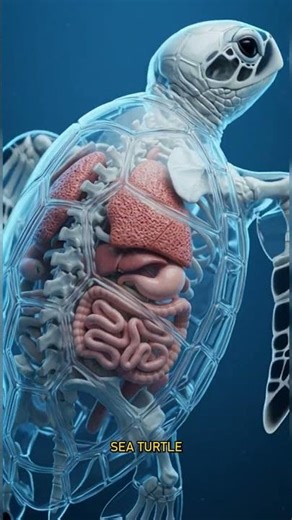 What's ACTUALLY Inside a Turtle's Shell? #shorts