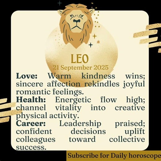 Astrology Zodiac Sign Leo 21 September 2025 #september2025astrology #astrology #astrology2025