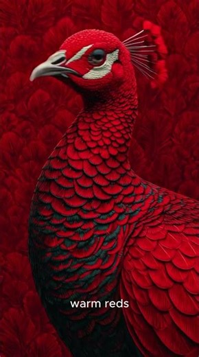 world most beautiful red pecock #shortsfeed #animallife #pecock