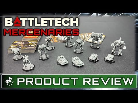Battletech Mercenaries Boxed Set Review | Mercenaries Kickstarter | BattleTech Unboxing