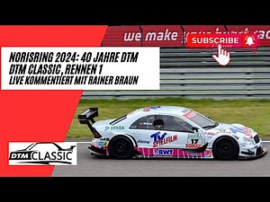 40 Jahre DTM | Norisring 2024 | DTM Classic, Rennen 1 am Samstag, live kommentiert mit Rainer Braun.