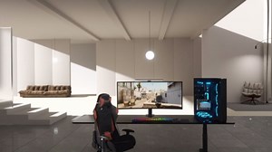 KEDIERS ATX Tower PC Case 7 ARGB Fans Gaming PC Mini Case with 3*Tempered Glass