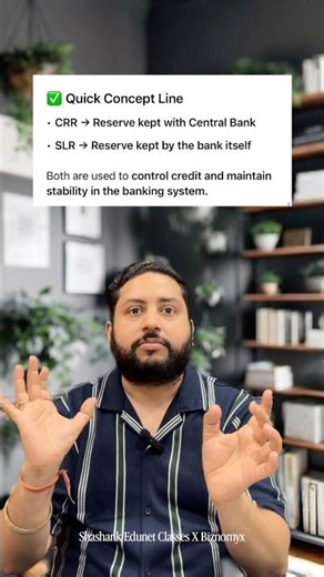 Legal Reserve Requirements 🔥 | CRR vs SLR Explained | Class 12 Economics #ShashankEdunetClasses