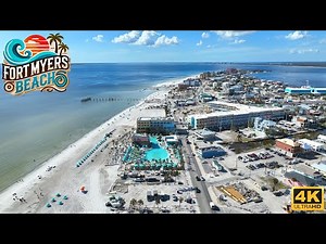 Fort Myers Beach Today Live Cam Aerial Footage 4K HD 10/24