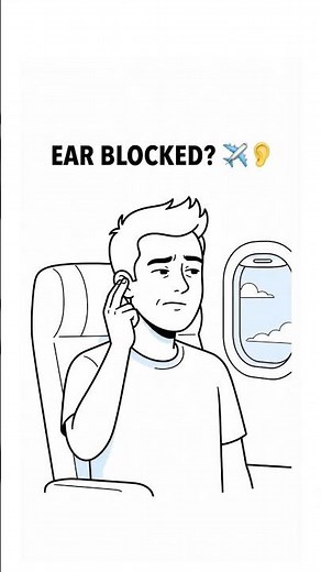 Does Your Ear Feel Blocked on a Plane? ✈️ #bodyfacts