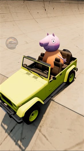 Car and Keppe vs Steep Road #beamngdrive #beamngcrash #shorts