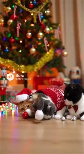 Funny Christmas Cats 🎄🐾 | Hilarious Holiday Cat Moments