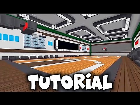 How To Build a Basketball Court In Minecraft! (Timelapse)