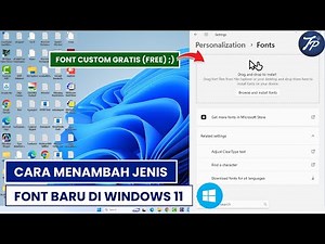 Cara Menambah Font Baru Di Laptop Atau PC Windows 11