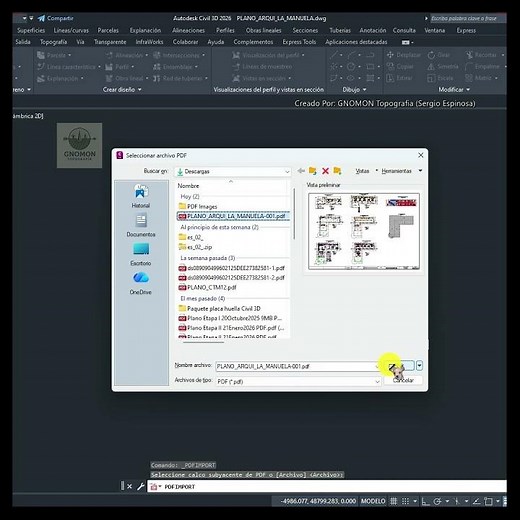 PDFIMPORT command in AutoCAD | Convert PDF to DWG