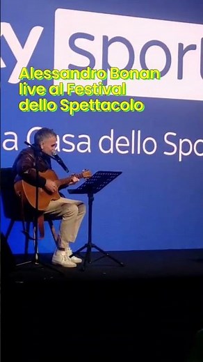 Alessandro Bonan live at the Festival dello Spettacolo