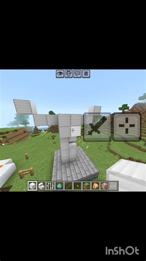 Minecraft statue build #shorts