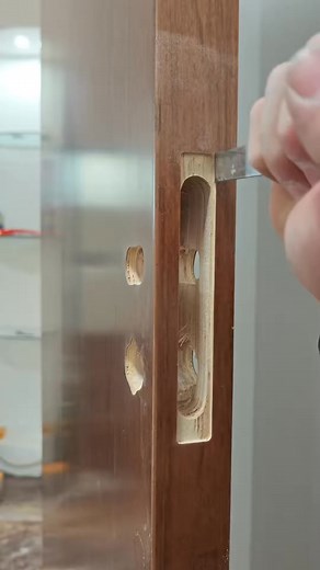 2.2K views | Professional and precise wooden door lock installation ✨ Get a flawless fit with expert tools and jigs for a secure and stylish finish! Upgrade your interior with high-quality craftsmanship. ️ | Reels FYP | Facebook