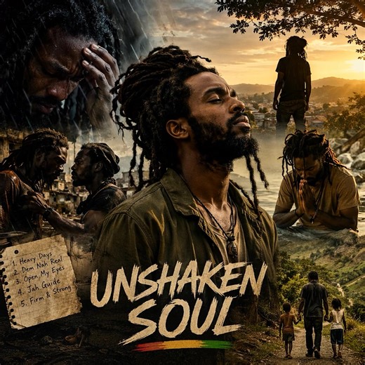 UNSHAKEN SOUL 🖤 Vibe Yard 2026 Now On YouTube Heavy Days. Fake friends. Open eyes. Jah guidance. Real strength. This is not hype… this is real life in sound. If you’ve ever been tested and didn’t break — this is for you. 🎧 Heavy Days 🎧 Dem Nah Real 🎧 Open My Eyes 🎧 Jah Guide 🎧 Firm & Strong #UnshakenSoul #RootsReggae #ReggaeTikTok #ConsciousMusic #RealLifeMusic