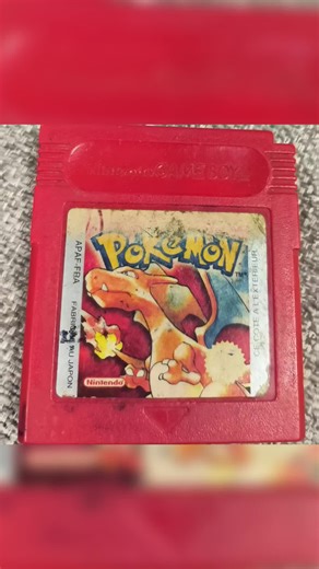Pokémon Gameboy cartouche jaune bleu rouge