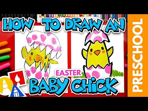 How To Draw An Easter Baby Chicken - Preschool