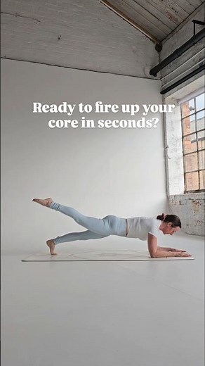 Plank + Leg Pull = Core Fire! 🔥 #pilates #plankchallenge