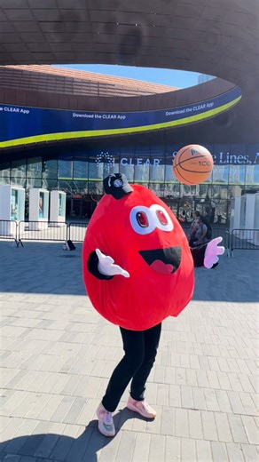 We told Mr. Blood Drop to leave the balling to the professionals... 🤦 Don't forget—stop by to donate anytime during October and be entered to win tickets to the #Nets vs #Knicks game at Barclays on Nov 24! 🏀 #NBA #DonateBlood #BloodDonor #NYSports | New York Blood Center