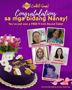10K views · 62 reactions |  CONTEST SERYE WINNERS ANNOUNCED!  Thank you to everyone who joined our contest serye — your entries were inspiring, heartwarming, and very relatable!  And now, it’s time to celebrate our amazing winners! ✨ You’ve won Free 9 Inch Round Cake!  Advance Happy Mother's Day!  #MrsG #ContestSerye #Winners #NanayKnowsBest #fyp #viral #follower #highlight #caketrends | Mrs. G | Facebook