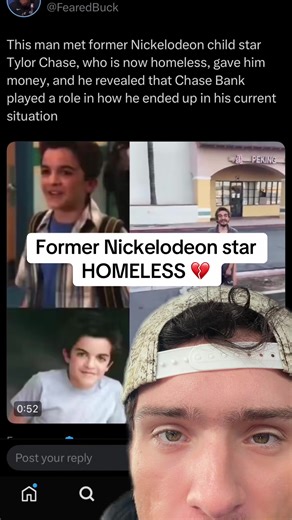 Tyler chase Nickelodeon star is homeless #tylerchase #jackdoherty #jakepaul #timotheechalamet #greenscreen