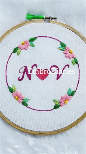 Letter Hand Embroidery for beginners #handbroidery