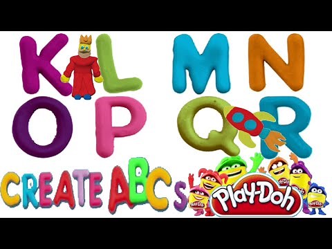 How to Tracing Letters K to R - PLAY-DOH Create ABCs