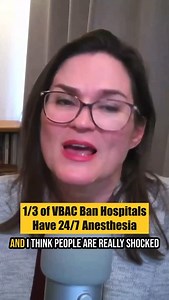 1/3 of VBAC Ban Hospitals Have 24/7 Anesthesia VBAC Ban means that hospital leads people to believe they someone with a prior cesarean is not “allowed” to have a vaginal birth after cesarean (VBAC.) They are led to believe that the only safe option is a repeat cesarean. They are not given the opportunity to make their own medical decisions. Continue listening to episode 12 of The VBAC Facts® Podcast: Jen Kamel’s interview on “All Things Women’s Health” with Dr. Chris Stroud Available wherever yo