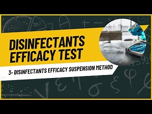 Disinfectants efficacy test by suspension method
