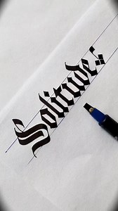 1M views · 8.5K reactions | Gothic Calligraphy Solitude #lonecalligraphy #facebookreels #reelsfb #calligraphy #reels #india #satisfyingvideo #vibes #virals #handlettering #kuwait | Lone Calligraphy | Facebook