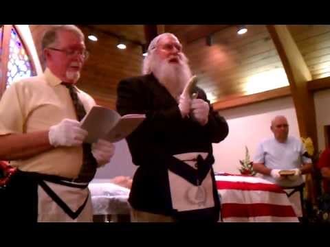 H.K. Hubbard - Masonic Funeral Ceremony (Freemasons)