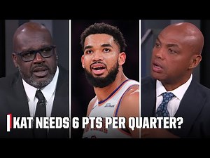 Shaq says he wants 6 PTS per quarter from Karl-Anthony Towns | Inside the NBA