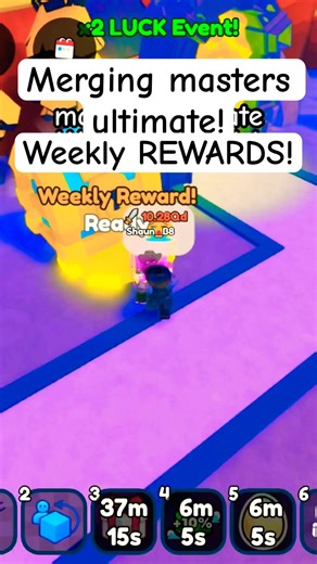 Claiming my Weekly Rewards In Merging Masters Ultimate on Roblox! #roblox #merge #merging #shorts