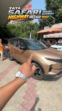 Tata Safari Diesel Automatic Highway Mileage Test | Real World Mileage|Mileage देखकर रह जाओगे हैरान!