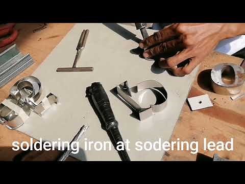 stainless siddings and G.I plain sheet front combination.. how to fabricate signage and to install..