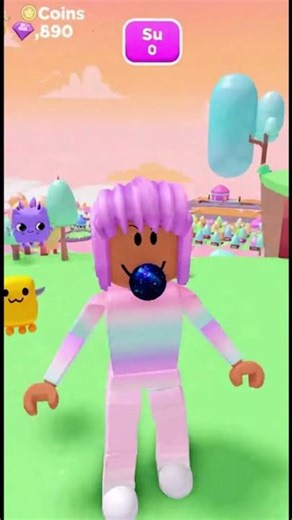 Playing bubble gum simulator!