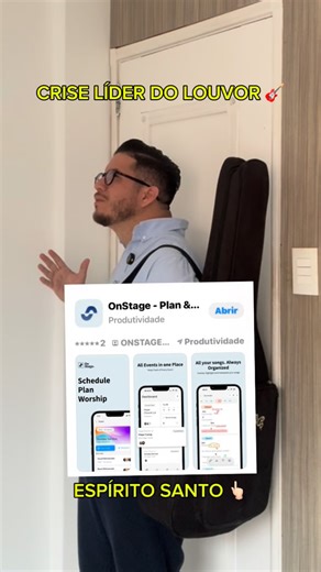 I C A R O O L I V E I R A on Instagram: "CRISE ANTES DO CULTO DE HOJE 👆🏻🙂‍↔️😂 @onstage.app #louvor #ministeriodelouvor #musico BAIXE ESSE APP!"