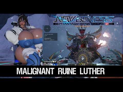 PSO2 NGS - Over an hour of Luther slaying