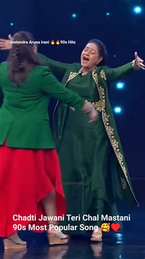 Jeetendra Aruna Irani Ne Fire Kar Diya Indian Idol Show Me🔥 #trending #jeetendra #arunairani #shorts