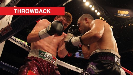 Canelo Alvarez was saved by the ropes when boxing icon's brother almost KO’d him with perfect punch