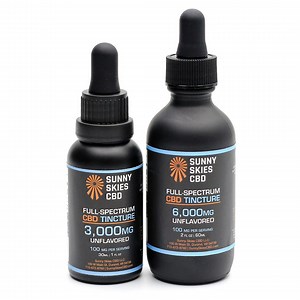 Full Spectrum CBD Tincture Unflavored | Sunny Skies CBD