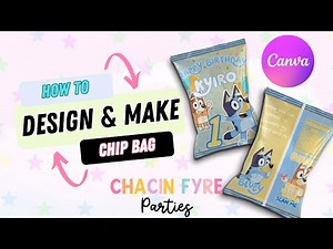 🎉 How to Design & Assemble a Chip Bag | Canva Tutorial + Assembly | Custom Party Favors