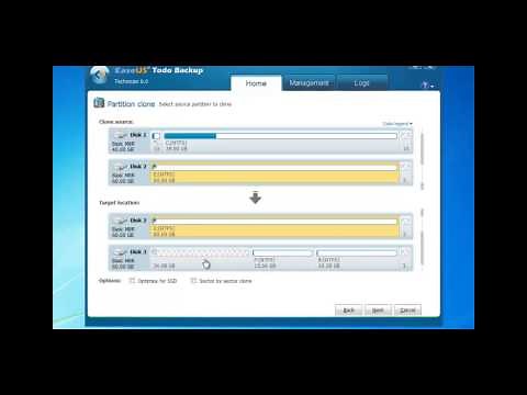 How to clone partition with EaseUS Todo Backup?