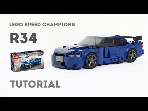 Tutorial - Nissan Skyline R34 GT-R | Lego Speed Champions 76920 Alternate Build Instructions