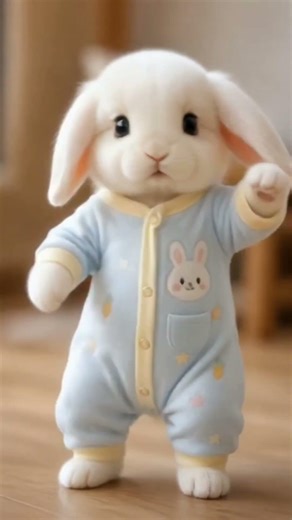 Dancing rabbit 😂🐰 Cute rabbit shows dance moves #rabbit #motorcycle #dance #rabbitdance #pet